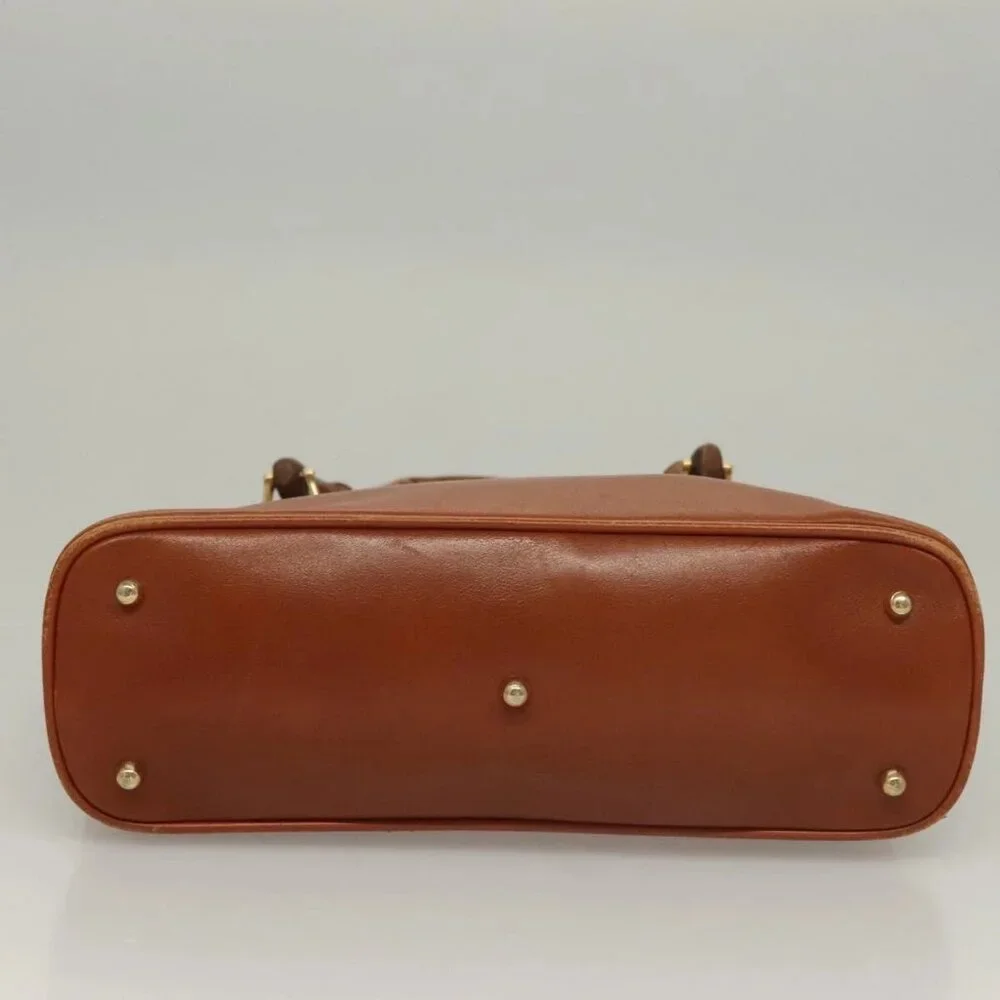 GUCCI Hand Bag Leather Brown Gold 000 2214 0290 Auth ep9714 - Picture 5 of 16